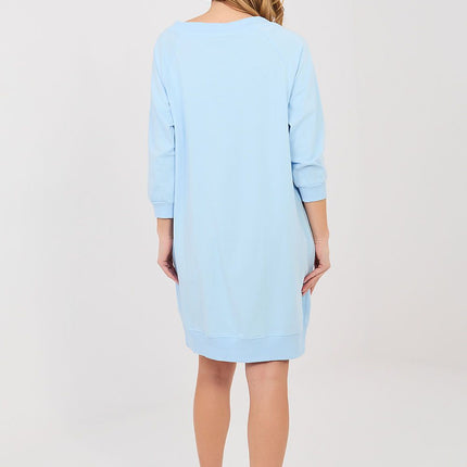 Daydress Knee Length Sweatshirt Dress With Pockets For Everyday Casual Style - Très Elite