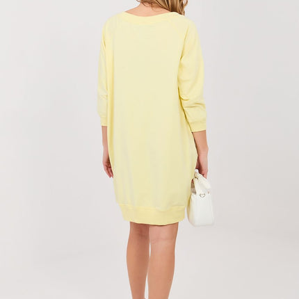 Daydress Knee Length Sweatshirt Dress With Pockets For Everyday Casual Style - Très Elite
