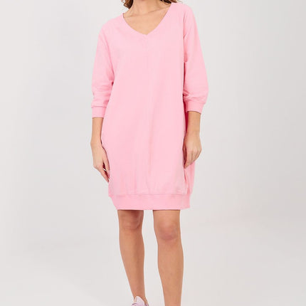 Daydress Knee Length Sweatshirt Dress With Pockets For Everyday Casual Style - Très Elite