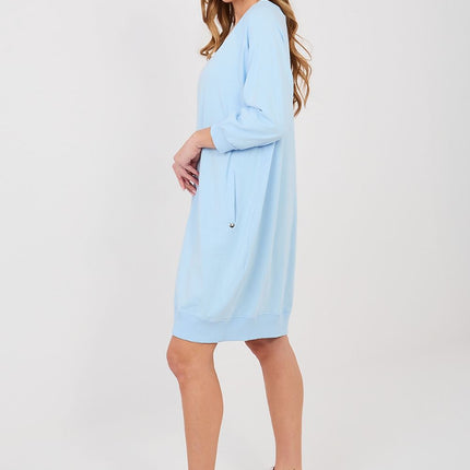 Daydress Knee Length Sweatshirt Dress With Pockets For Everyday Casual Style - Très Elite