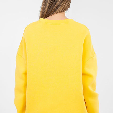 Women’s Cotton Elastane Sweatshirt – Classic Fit & Elegant Embroidery - Très Elite