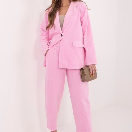 Rue Paris Women's Professional Tailored Jacket with Pockets & Lining