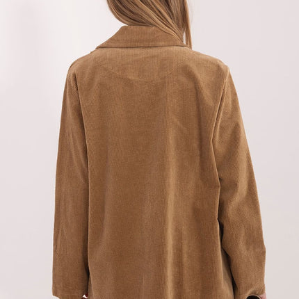 Rue Paris Women's Professional Tailored Jacket with Pockets & Lining