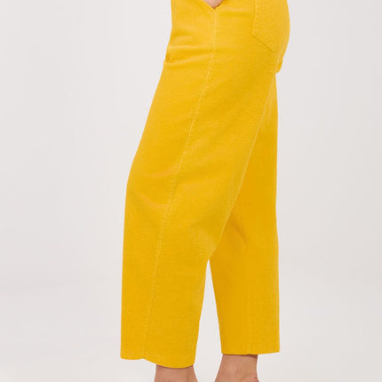 Rue Paris Women's Professional Corduroy Trousers with Stretch Fit