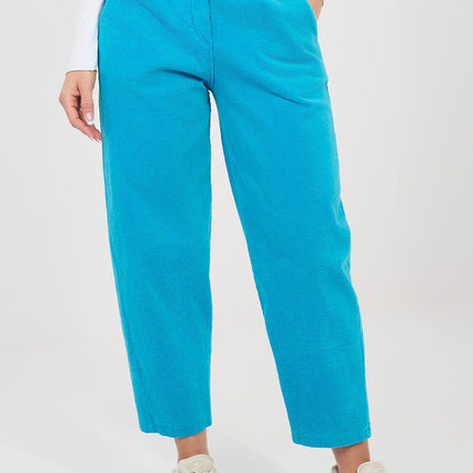 Rue Paris Professional Corduroy Trousers with Stretch and Tailored Fit