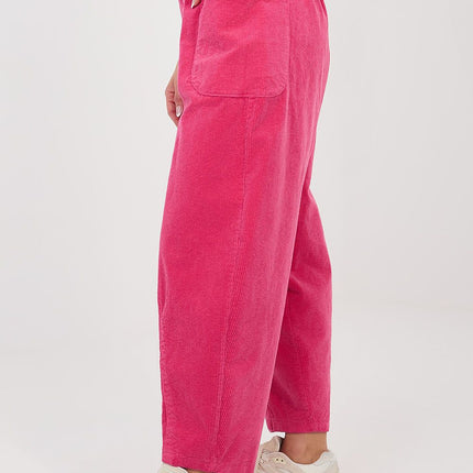 Rue Paris Professional Corduroy Trousers with Stretch & Pockets