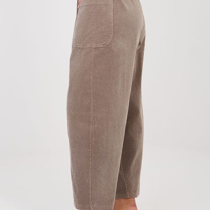 Rue Paris Professional Corduroy Trousers with Stretch & Pockets