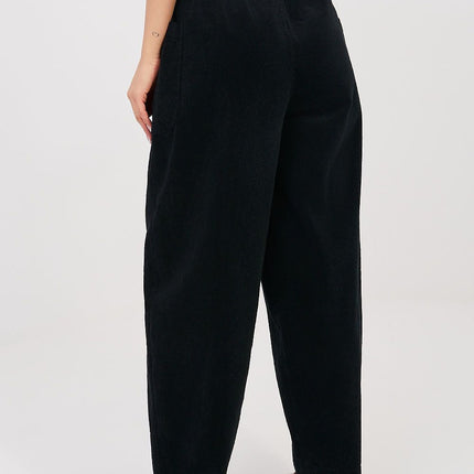 Rue Paris Professional Corduroy Trousers with Stretch & Pockets