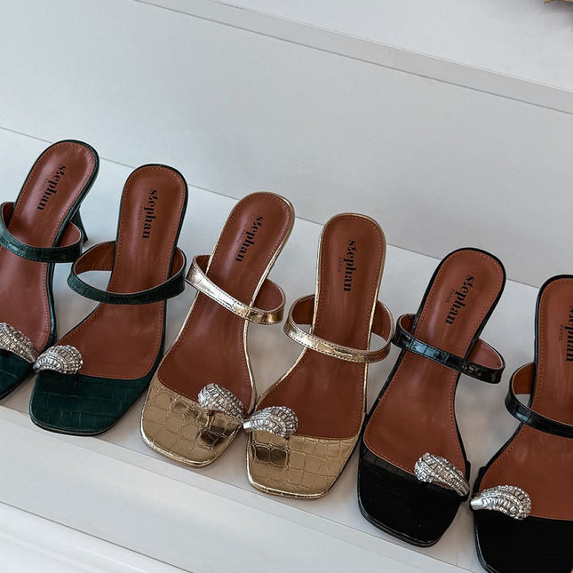 Step in Style Women's Heeled Sandals - Comfortable Fit & Elegant Desig