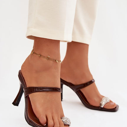 Step in Style Women's Heeled Sandals - Comfortable Fit & Elegant Desig