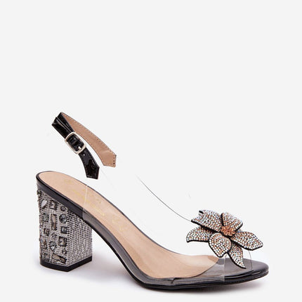 Step in Style Elegant Heel Sandals with Cushioned Footbed and Adjustab