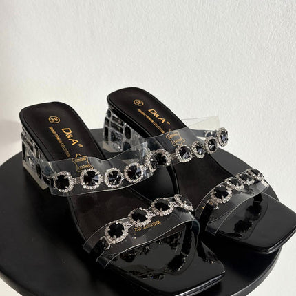 Step in Style Women's Heeled Sandals with Cushioned Insole and Adjusta