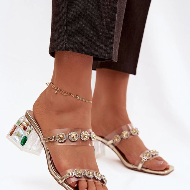 Step in Style Women's Heeled Sandals with Cushioned Insole and Adjusta