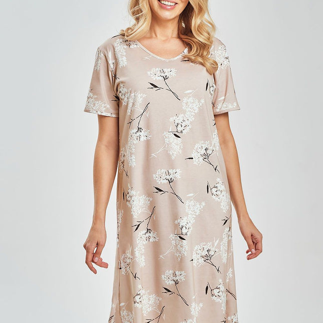 Taro Women's Nightshirt - Soft Cotton, Relaxed Fit for Comfort