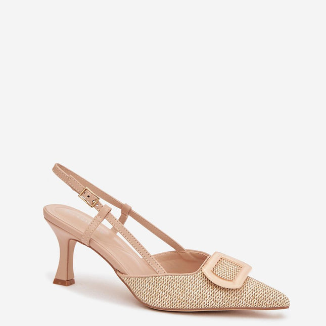 Step in Style Women's Heel Sandals - Comfortable & Elegant Design