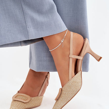 Step in Style Women's Heel Sandals - Comfortable & Elegant Design