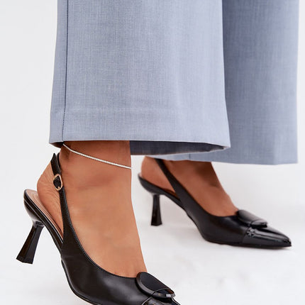 Step in Style Professional Heel Sandals with Cushioned Insole & Adjust
