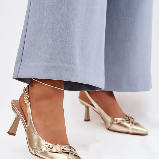 Step in Style Professional Heel Sandals with Cushioned Insole and Adju