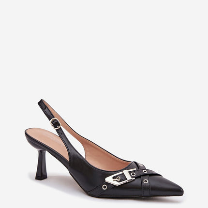 Step in Style Professional Heel Sandals with Cushioned Insole and Adju