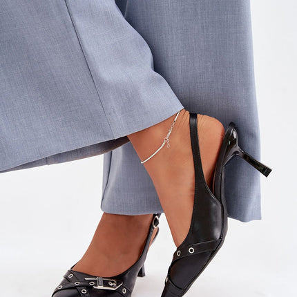 Step in Style Professional Heel Sandals with Cushioned Insole and Adju