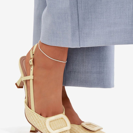 Step in Style Women's Heel Sandals - Comfortable & Elegant Design