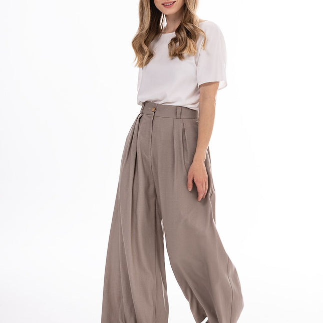Awama Women's Professional Trousers - Tailored Fit, Stretch Fabric