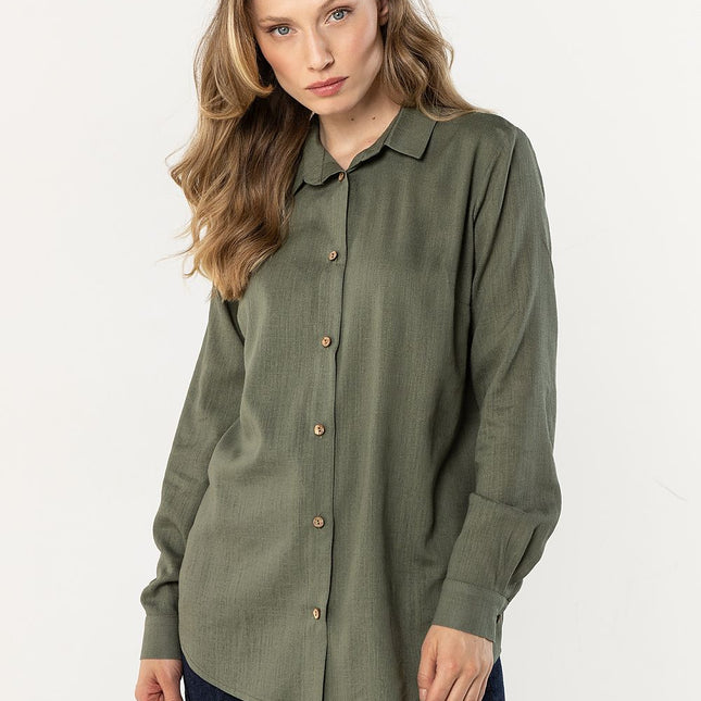 Awama Professional Long Sleeve Shirt - Breathable Fabric & Tailored Fi