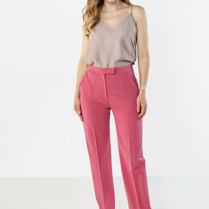Awama Women's Professional Trousers with Stretch Fabric and Pockets