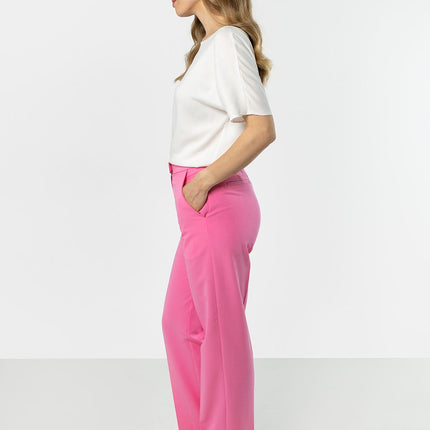 Awama Women's Professional Trousers with Stretch Fabric and Pockets