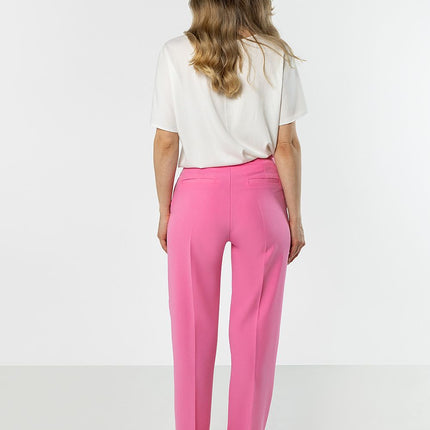 Awama Women's Professional Trousers with Stretch Fabric and Pockets