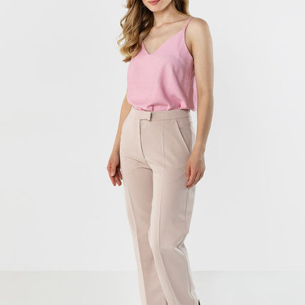Awama Women's Professional Trousers with Stretch Fabric and Pockets