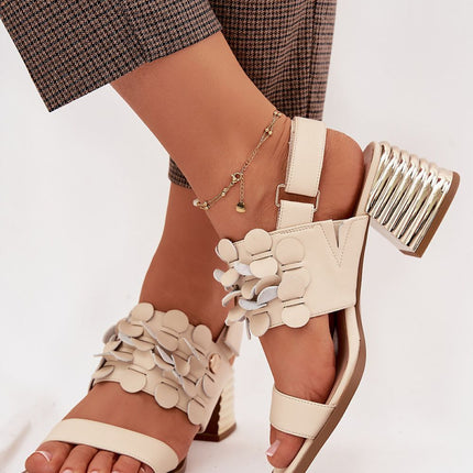 Step in Style Women's Heel Sandals with Comfort Cushioning & Arch Supp