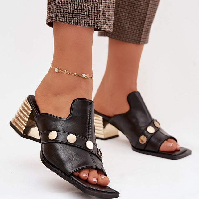 Step in Style Women’s Heeled Sandals with Cushioned Insole & Adjustabl