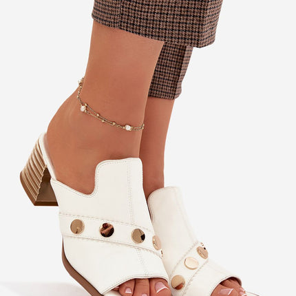Step in Style Women’s Heeled Sandals with Cushioned Insole & Adjustabl