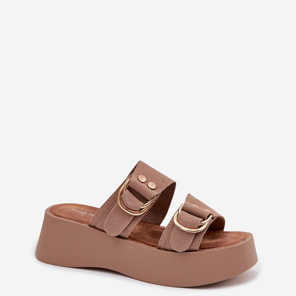 Step in Style Women's Platform Sandals with Cushioned Insole and Adjus