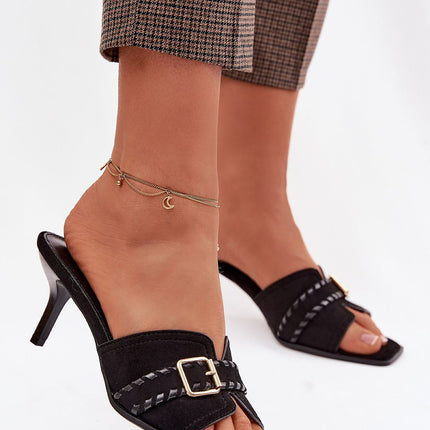 Step in Style Elegant Heeled Sandals with Cushioned Footbed