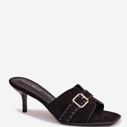Step in Style Elegant Heeled Sandals with Cushioned Footbed