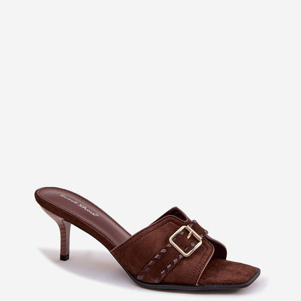 Step in Style Elegant Heeled Sandals with Cushioned Footbed