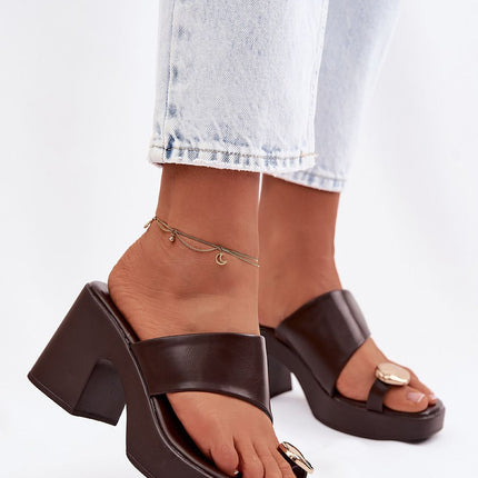 Step in Style Women's Heeled Sandals with Cushioned Footbed and Adjust