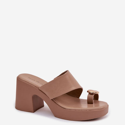 Step in Style Women's Heeled Sandals with Cushioned Footbed and Adjust