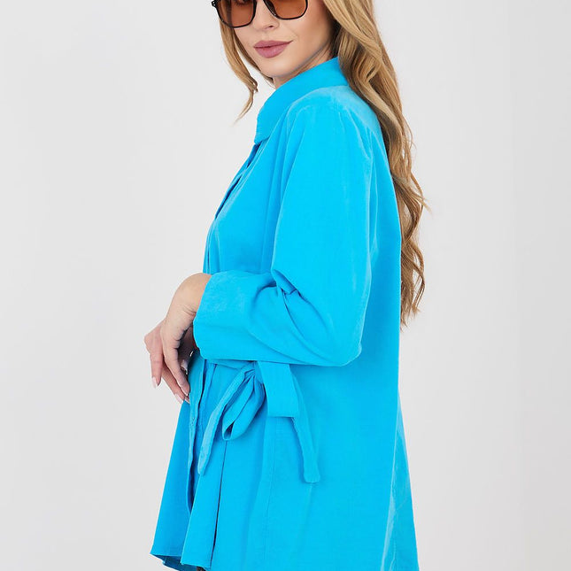 Rue Paris Professional Long Sleeve Shirt with Soft Fabric & Tailored F