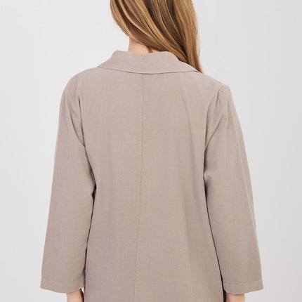Rue Paris Professional Long Sleeve Shirt with Soft Fabric & Tailored F