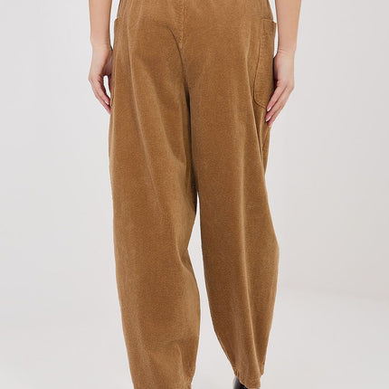 Rue Paris Professional Corduroy Trousers with Stretch & Pockets