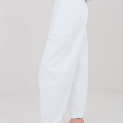 Rue Paris Professional Corduroy Trousers with Stretch & Pockets
