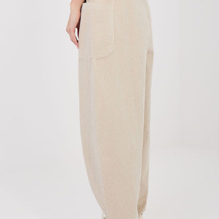 Rue Paris Professional Corduroy Trousers with Stretch & Pockets