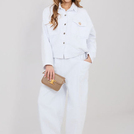 Rue Paris Professional Corduroy Trousers with Stretch & Pockets