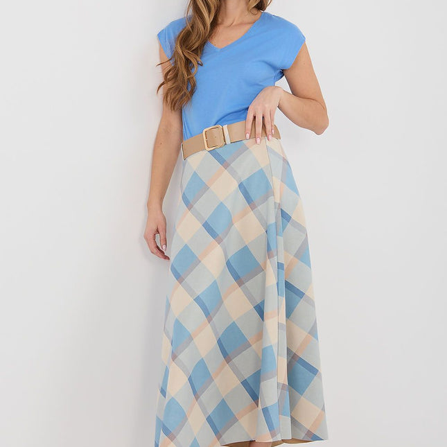 Italy Moda Elegant Long Skirt with Comfortable Stretch Fabric