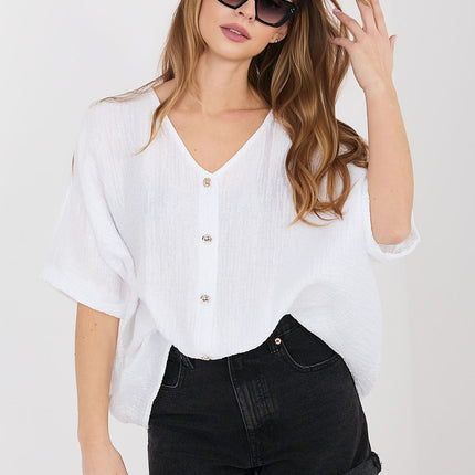 Italy Moda Professional Short Sleeve Shirt - Breathable Cotton Blend