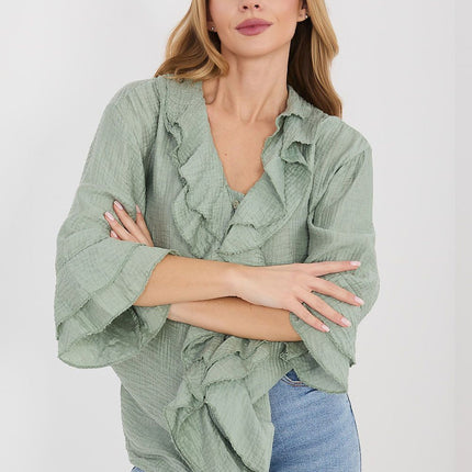 Italy Moda Professional Long Sleeve Shirt - Breathable Fabric, Classic