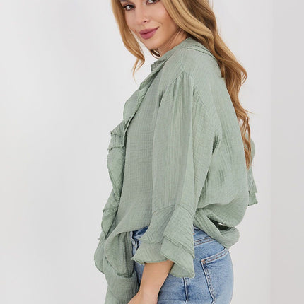 Italy Moda Professional Long Sleeve Shirt - Breathable Fabric, Classic